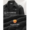 COOFANDY Men’s Casual Work Jacket Quilted Lined Jackets Fall Winter Coat(Black)
