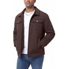 COOFANDY Men’s Casual Work Jacket Quilted Lined Jackets Fall Winter Coat(Brown)