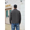 COOFANDY Men’s Casual Work Jacket Quilted Lined Jackets Fall Winter Coat(Dark Grey)