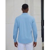 COOFANDY Mens Dress Shirt Long Sleeve Wrinkle Free Casual Button Down Shirt(Light Blue)