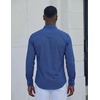 COOFANDY Mens Dress Shirt Long Sleeve Wrinkle Free Casual Button Down Shirt(White &Blue Square)