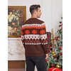 COOFANDY Mens Ugly Christmas Sweater Knitted Christmas Cardigan Sweater(Black Halloween Pumpkins)