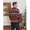 COOFANDY Mens Ugly Christmas Sweater Knitted Christmas Cardigan Sweater(Christmas Gift&gingerbread)