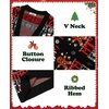 COOFANDY Mens Ugly Christmas Sweater Knitted Christmas Cardigan Sweater(Christmas Gift&gingerbread)