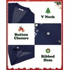 COOFANDY Mens Ugly Christmas Sweater Knitted Christmas Cardigan Sweater(Navy Blue Reindeer&snowflake)