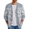 Light Grey Reindeer&snowflake