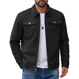 COOFANDY Men’s Casual Work Jacket Quilted Lined Jackets Fall Winter Coat(Black)