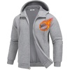 COOFANDY Men Full Zip Hoodie Fleece Zipper Sweatshirt Casual Hooded Jacket(Light Grey)