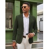 COOFANDY Mens Casual Blazer Knit Sport Coat Lightweight Two Button Suit Jacket(Forest Green)