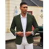 COOFANDY Mens Casual Blazer Knit Sport Coat Lightweight Two Button Suit Jacket(Forest Green)