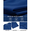 COOFANDY Men’s Henley Shirts Short Sleeve Texture Casual Button Tee Shirts(Blue)
