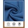COOFANDY Mens Quarter Zip Sweater Casual Slim Fit Mock Neck Knit Pullover(Blue)