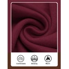 COOFANDY Mens Quarter Zip Sweater Casual Slim Fit Mock Neck Knit Pullover(Burgundy)