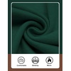 COOFANDY Mens Quarter Zip Sweater Casual Slim Fit Mock Neck Knit Pullover(Dark Green)