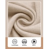 COOFANDY Mens Quarter Zip Sweater Casual Slim Fit Mock Neck Knit Pullover(Khaki)