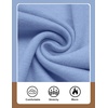 COOFANDY Mens Quarter Zip Sweater Casual Slim Fit Mock Neck Knit Pullover(Light Blue)
