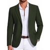 COOFANDY Mens Casual Blazer Knit Sport Coat Lightweight Two Button Suit Jacket(Forest Green)