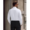 COOFANDY Men’s Dress Shirts Long Sleeve Wrinkle Free Stretch Button Down Shirts Formal Business Shirts(A-white)