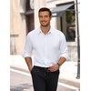 COOFANDY Men’s Dress Shirts Long Sleeve Wrinkle Free Stretch Button Down Shirts Formal Business Shirts(A-white)