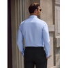 COOFANDY Men’s Dress Shirts Long Sleeve Wrinkle Free Stretch Button Down Shirts Formal Business Shirts(B-light Blue)