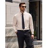 COOFANDY Men’s Dress Shirts Long Sleeve Wrinkle Free Stretch Button Down Shirts Formal Business Shirts(Champagne Color)