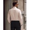COOFANDY Men’s Dress Shirts Long Sleeve Wrinkle Free Stretch Button Down Shirts Formal Business Shirts(Champagne Color)