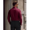 COOFANDY Men’s Dress Shirts Long Sleeve Wrinkle Free Stretch Button Down Shirts Formal Business Shirts(Dark Red)