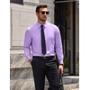 COOFANDY Men’s Dress Shirts Long Sleeve Wrinkle Free Stretch Button Down Shirts Formal Business Shirts(Lilac)