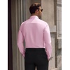 COOFANDY Men’s Dress Shirts Long Sleeve Wrinkle Free Stretch Button Down Shirts Formal Business Shirts(Pink)