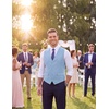 COOFANDY Mens Suit Vest Formal Dress Vest Slim Fit Buesiness Wedding(Light Blue)