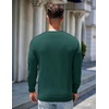 COOFANDY Mens Sweater Crewneck Pullover Lightweight Dress Sweater Silm Fit(Bright Green)