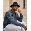 COOFANDY Mens Sweater Crewneck Pullover Lightweight Dress Sweater Silm Fit(Dark Gray)