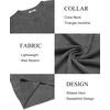 COOFANDY Mens Sweater Crewneck Pullover Lightweight Dress Sweater Silm Fit(Dark Gray)