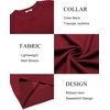 COOFANDY Mens Sweater Crewneck Pullover Lightweight Dress Sweater Silm Fit(Dark Red)