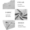 COOFANDY Mens Sweater Crewneck Pullover Lightweight Dress Sweater Silm Fit(Light Gray)