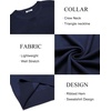 COOFANDY Mens Sweater Crewneck Pullover Lightweight Dress Sweater Silm Fit(Navy Blue)