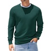 COOFANDY Mens Sweater Crewneck Pullover Lightweight Dress Sweater Silm Fit(Bright Green)