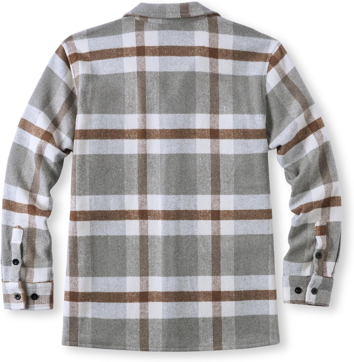 image:imageCOOFANDY Mens Flannel Shirts Casual Button Down Plaid Shirt Jacket Long Sleeve Fleece Shacket with PocketsDove Gray
