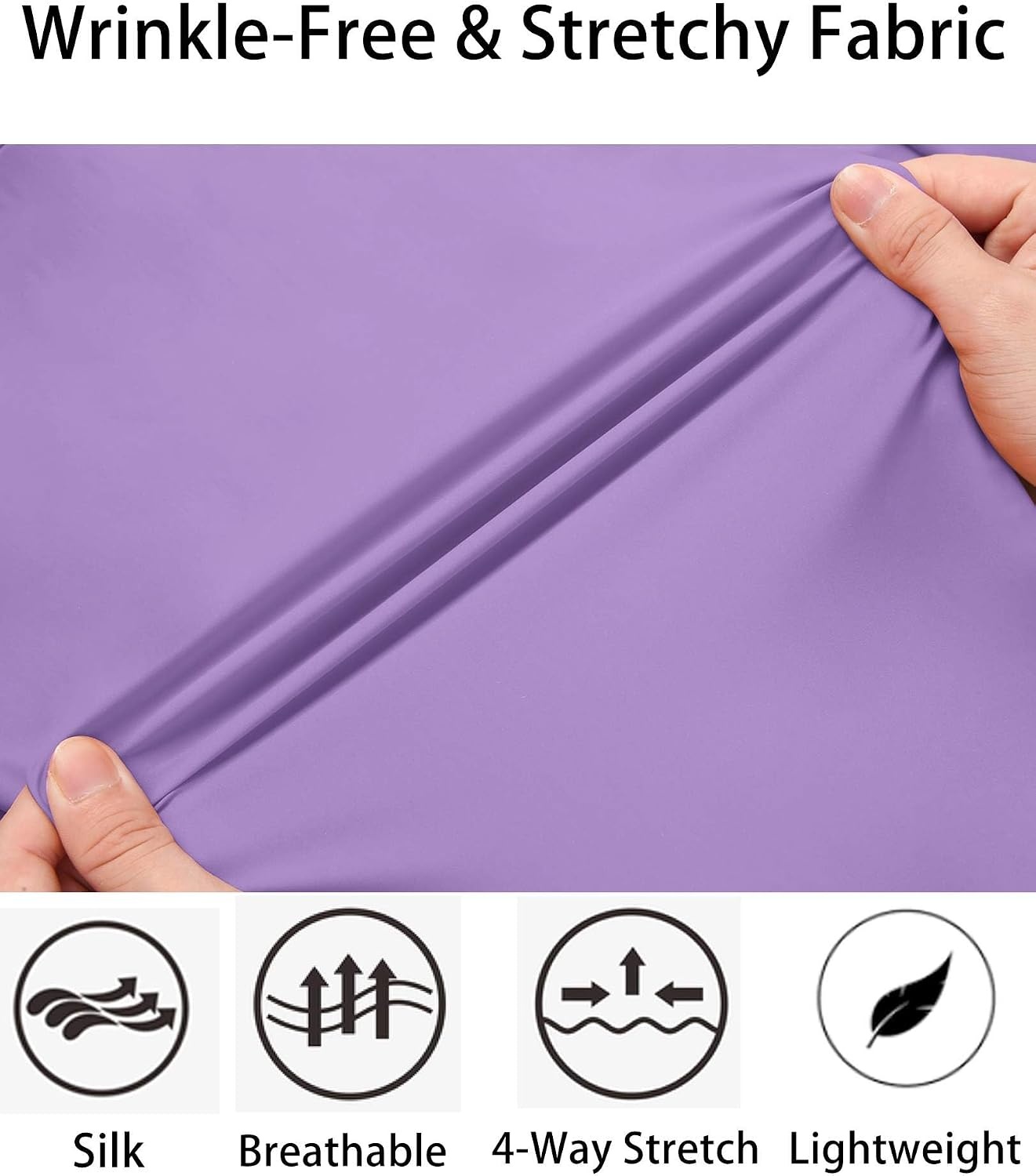 image:imageCOOFANDY Mens Muscle Fit Dress Shirts WrinkleFree Long Sleeve Casual Button Down ShirtsLavender Purple