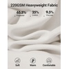 COOFANDY Henley Shirts for Men Casual T-Shirts Henley Long Sleeve Shirts(White)