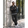 COOFANDY Men’s 2 Piece Tracksuit Set Quarter Zip Sweatsuit Athletic Outfits(Black)
