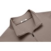 COOFANDY Men’s 2 Piece Tracksuit Set Quarter Zip Sweatsuit Athletic Outfits(Taupe Grey)