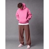 COOFANDY Mens Baggy Sweatpants Wide Leg Cotton Fleece Open Bottom Sweatpant(Brown(fleece))
