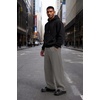COOFANDY Mens Baggy Sweatpants Wide Leg Cotton Fleece Open Bottom Sweatpant(Dark Grey(fleece))