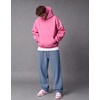 COOFANDY Mens Baggy Sweatpants Wide Leg Cotton Fleece Open Bottom Sweatpant(Denim Blue)