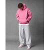 COOFANDY Mens Baggy Sweatpants Wide Leg Cotton Fleece Open Bottom Sweatpant(Light Heather Grey(fleece))