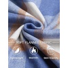 COOFANDY Mens Flannel Jacket Fleece Shacket Plaid Shirt Button Down Jackets(Blue Block)