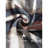 COOFANDY Mens Flannel Jacket Fleece Shacket Plaid Shirt Button Down Jackets(Brown Line)