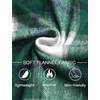 COOFANDY Mens Flannel Jacket Fleece Shacket Plaid Shirt Button Down Jackets(Green Block)