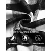 COOFANDY Mens Flannel Jacket Fleece Shacket Plaid Shirt Button Down Jackets(White Black Plaid)